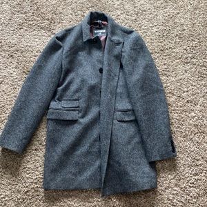 Express men’s tweed overcoat